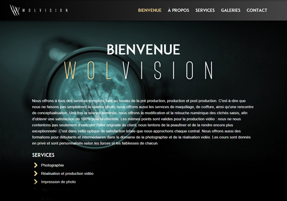 Site Internet<br>Photographie, réalisation et production vidéo.